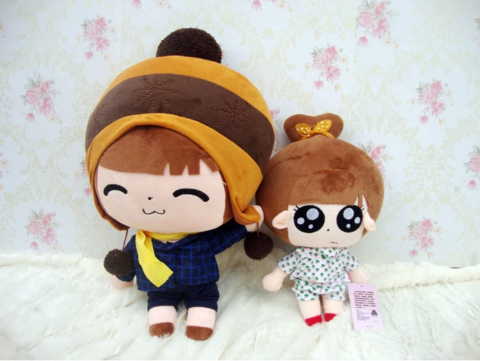 正版萌小q毛绒公仔qq表情系列毛绒玩具布娃娃 情人节礼物送女生