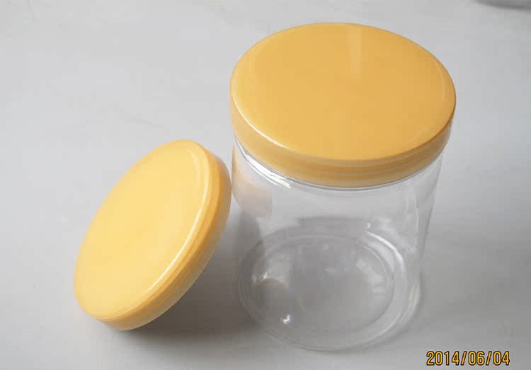 山核桃罐子 食品塑料罐 坚果炒货空罐 透明塑料密封螺纹空罐子