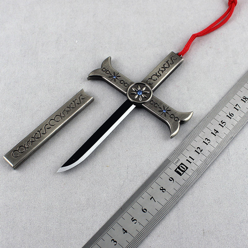 海贼王周边 鹰眼十字架鞘刀 鹰眼大刀钥匙扣 海贼王鹰眼武器