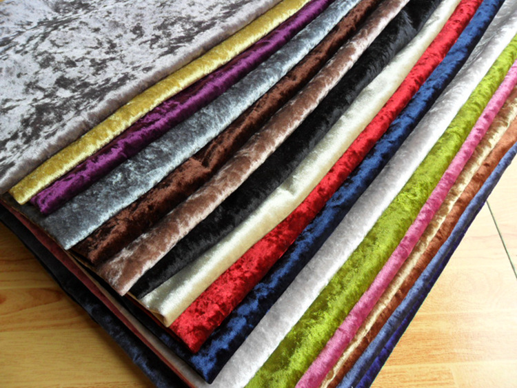 热销高档冰花绒靠垫沙发布料亮丝绒软包装饰布沙发套面料抱枕加厚