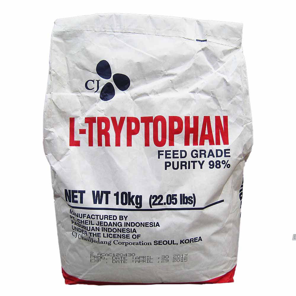 原装进口饲料级希杰l-色氨酸98% 哺乳动物必须氨基酸和生糖氨基酸