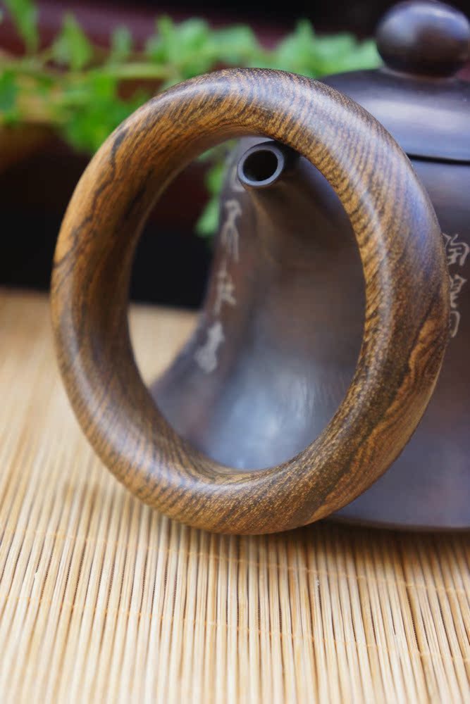 木质工艺品精品金丝楠木手镯饰品天然纹路辟邪转运镯子来样定制