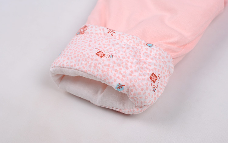 新生儿棉衣两件套0-3月婴儿南极棉素色加厚保暖棉衣 夹棉保暖