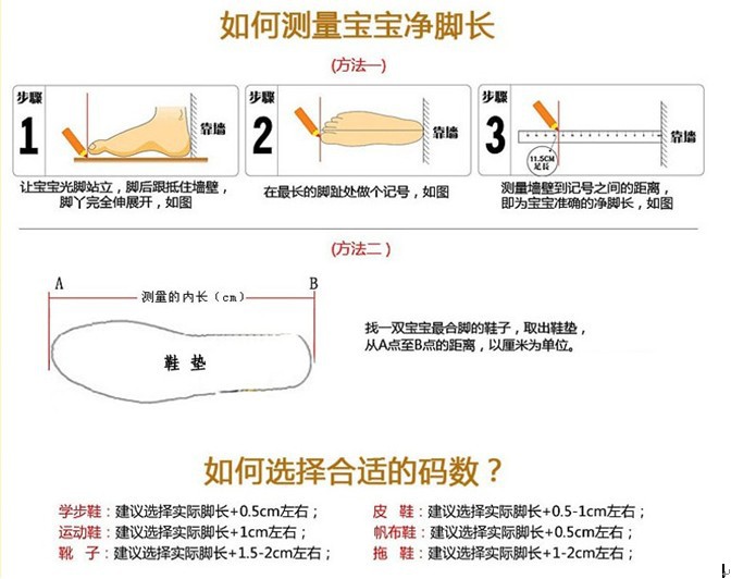 所以选鞋子的鞋内比脚长0.5-1cm较合适.每一