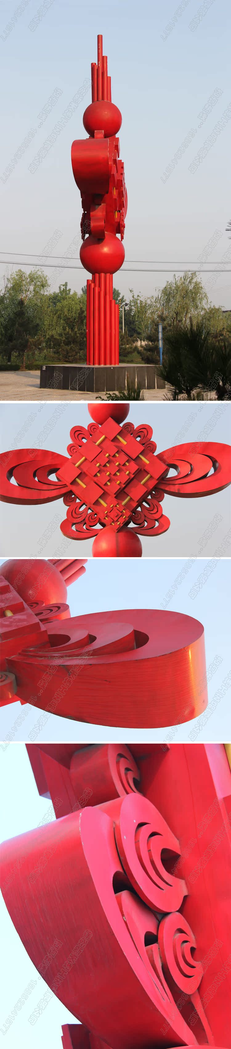 巨型中国结 铁艺中国结 义乌大中国结 园林艺术中国结图片_11