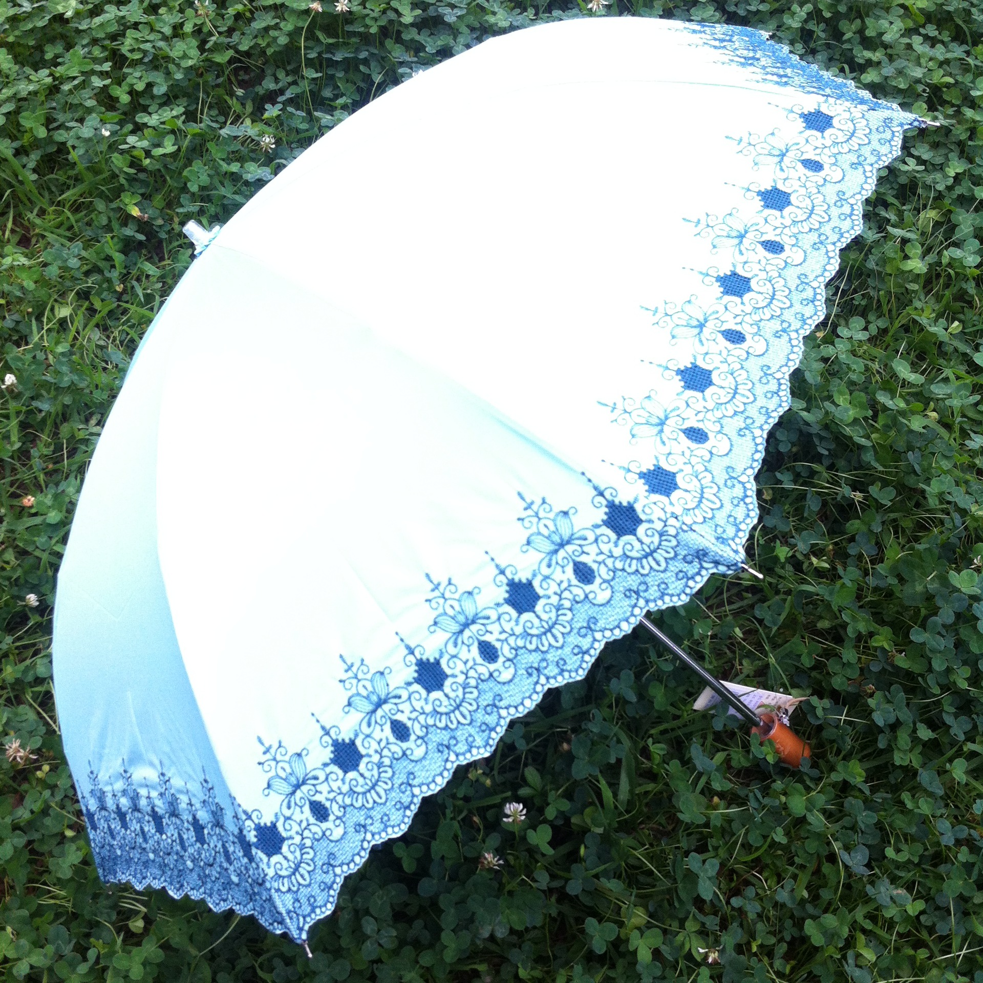 【商场正品】绮姿洋伞 高档绣花伞 户外防嗮太阳伞 二折防紫外线