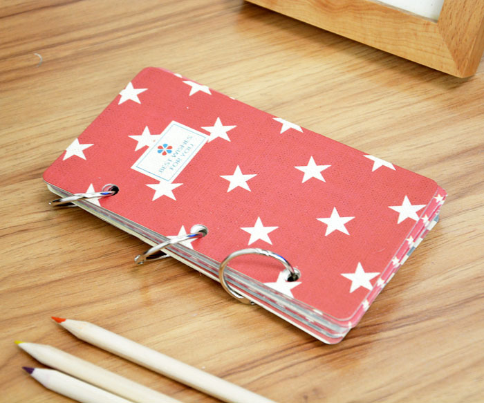 韩国文具批发 bq14-612几何图形铁环本/笔记本,记事本 1007190