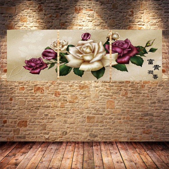 水晶画冰晶画辰无框画装饰画宇玻璃冰晶画批发画业厂家无框h32