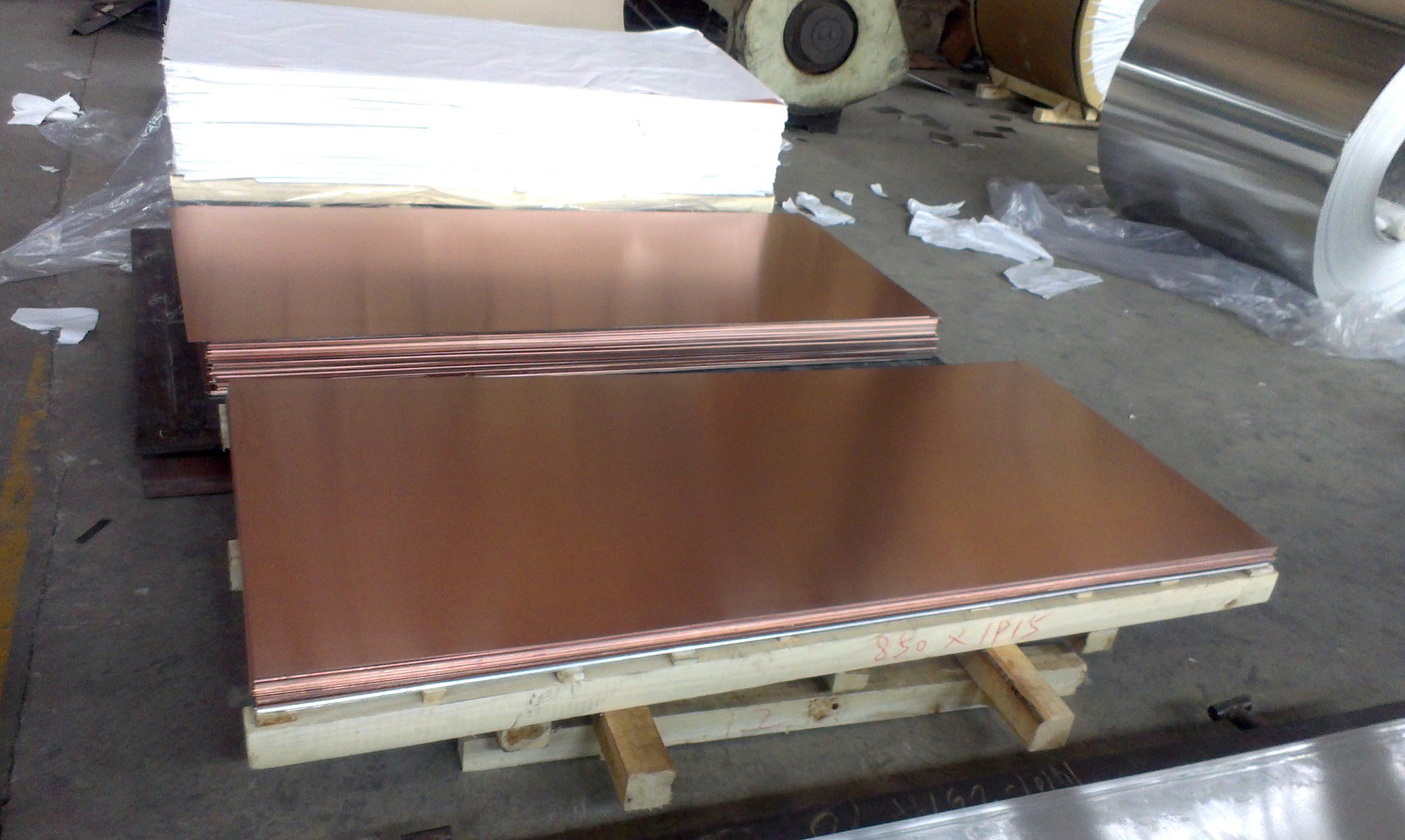 铜铝复合板在线加工