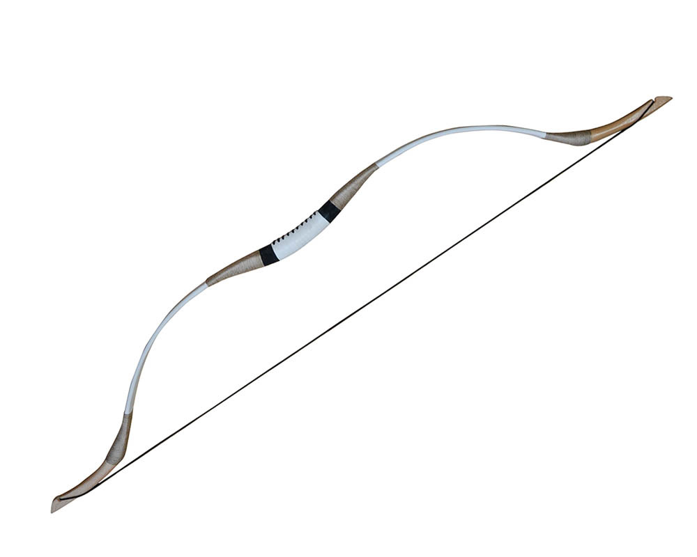 比赛 户外器材 收藏级 传统白色牛皮反曲弓 训练弓箭