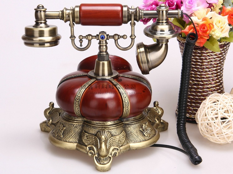 【捷菱613a仿古电话机欧式复古电话时尚创意***工艺家用座机电话机】