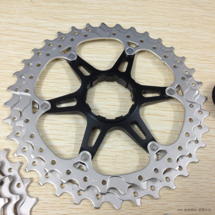 正品 台湾日驰 11-36t山地车自行车30速10速卡式飞轮/后变速齿轮