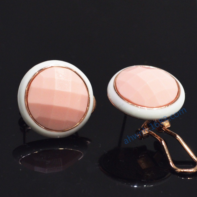 威妮华饰品厂家直销比拉正品耳饰批发甜美新款时尚纤维胶耳钉