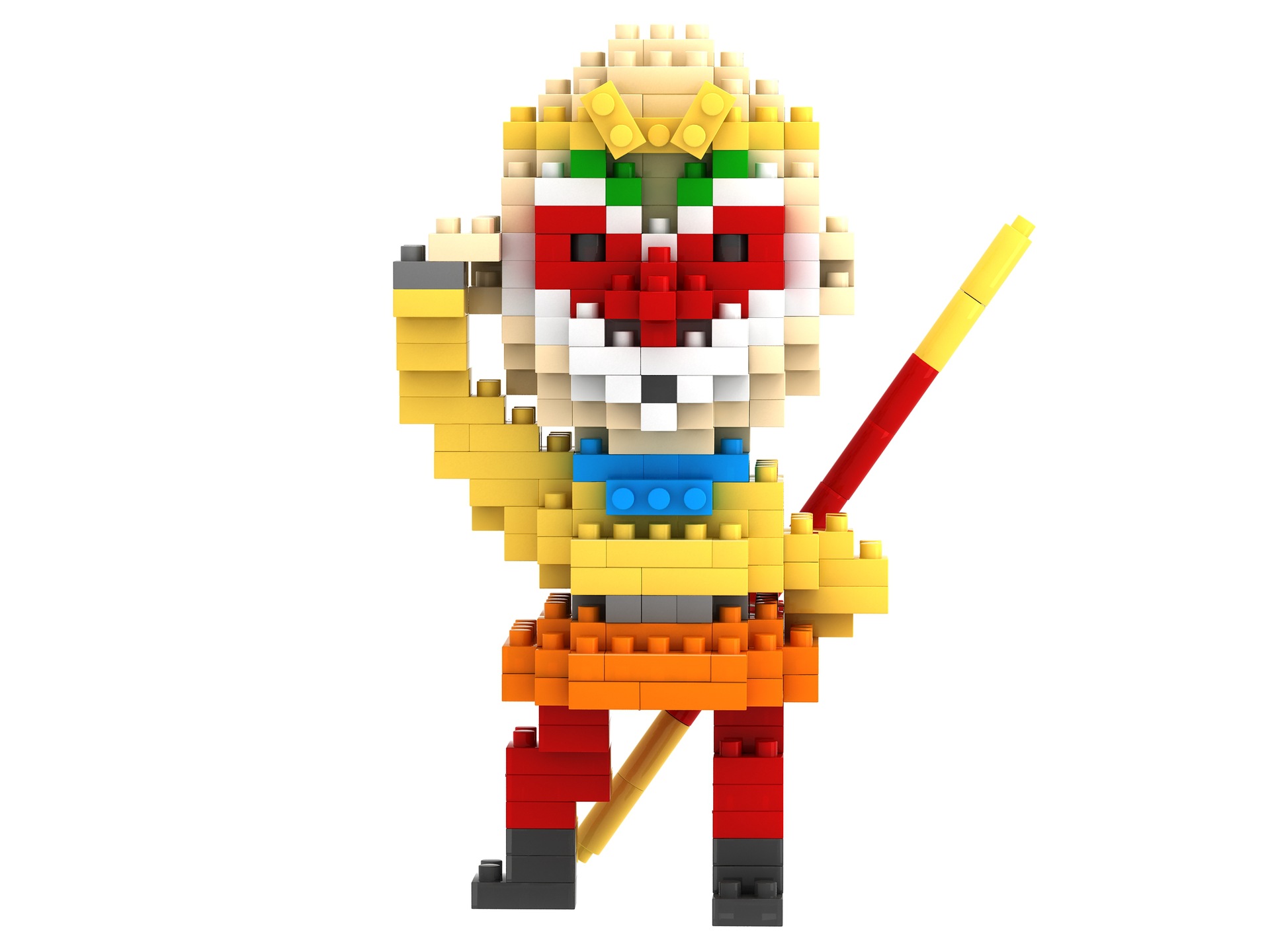 俐智loz钻石小颗粒积木 拼插拼装积西游记 中国风 唐僧 9409