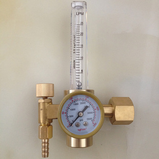 批发 精密气体压力表 无筒压力表 单流量氩气压力表 氩弧焊压力表