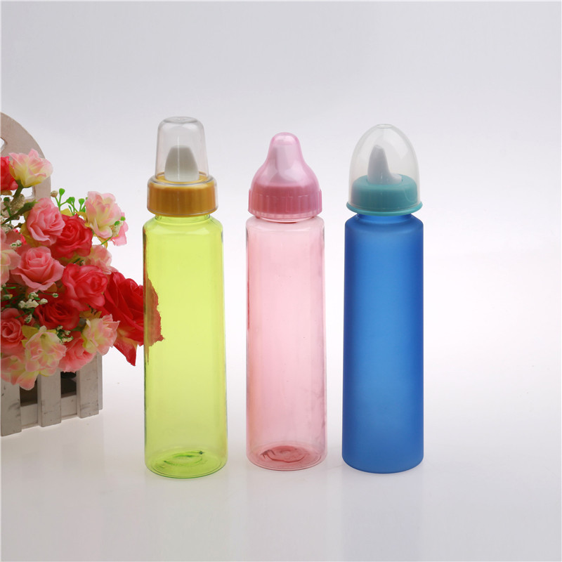 新生儿用品防摔硅胶pc奶瓶 标准口径350ml婴儿奶瓶厂家定制
