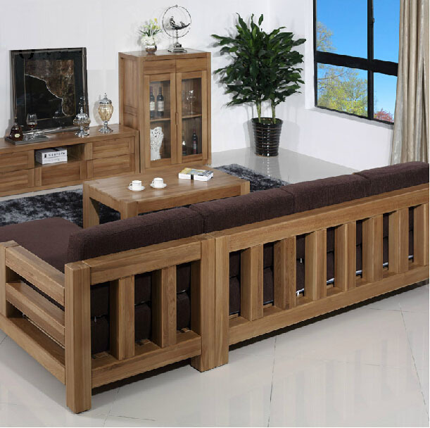 艺罗明珠高端纯实木沙发 榆木沙发客厅组合简约实木家具一件批发