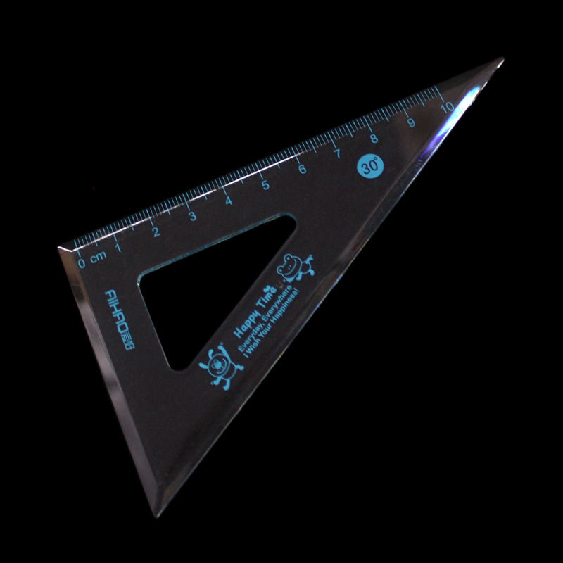 爱好【超低价】套尺lb0043学生必备四件套绘图专用套尺短尺三角板