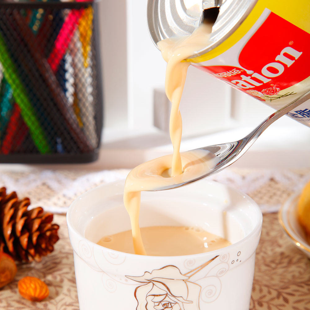 无锡批发 雀巢三花全脂淡奶410g 淡炼乳 奶茶西点刨冰 烘焙原料