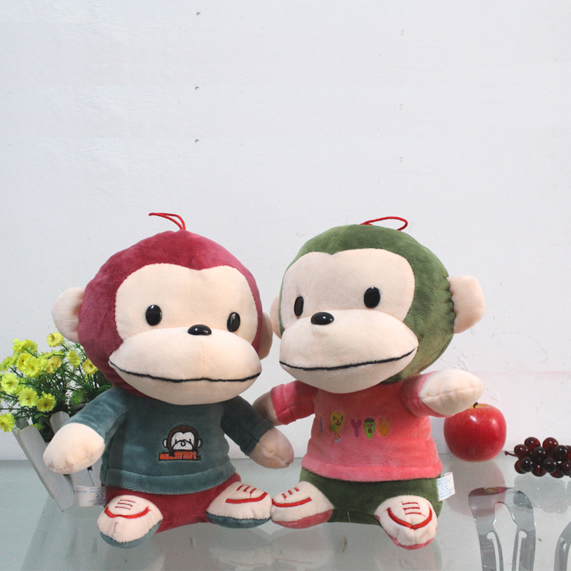 厂家直销毛绒玩具大嘴猴 情侣玩偶大嘴猴 嘿嘿笑猴子公仔一件代发