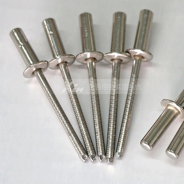 封闭型抽芯铆钉 全不锈钢扁圆头 3.2mm-4.8mm