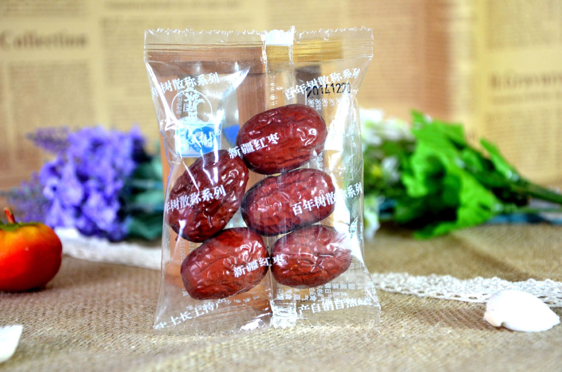 百年树即食红枣 aa红枣 独立小包装枣子办公休闲食品 1*6斤 年货