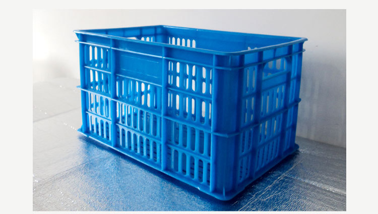 厂家供应pp塑料蓝色肉食品仓储周转筐批发定做475*317*270周转箱图片