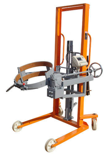 供应电子秤手动油桶翻转车 脚踩起升 多功能翻转及倒油