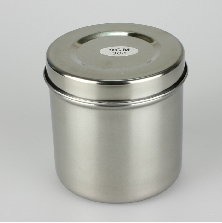 供应批发牙科口腔不锈钢油膏缸9cm棉花缸棉花罐酒精棉缸1个起批