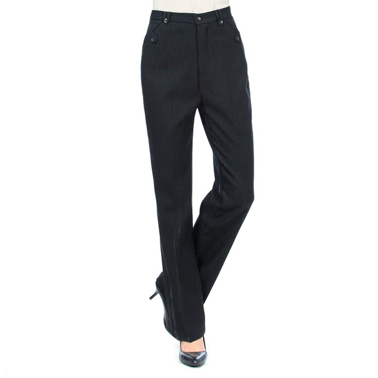 2014春季新款 中老年女装女士修身免烫抗皱大码直筒裤长裤1684