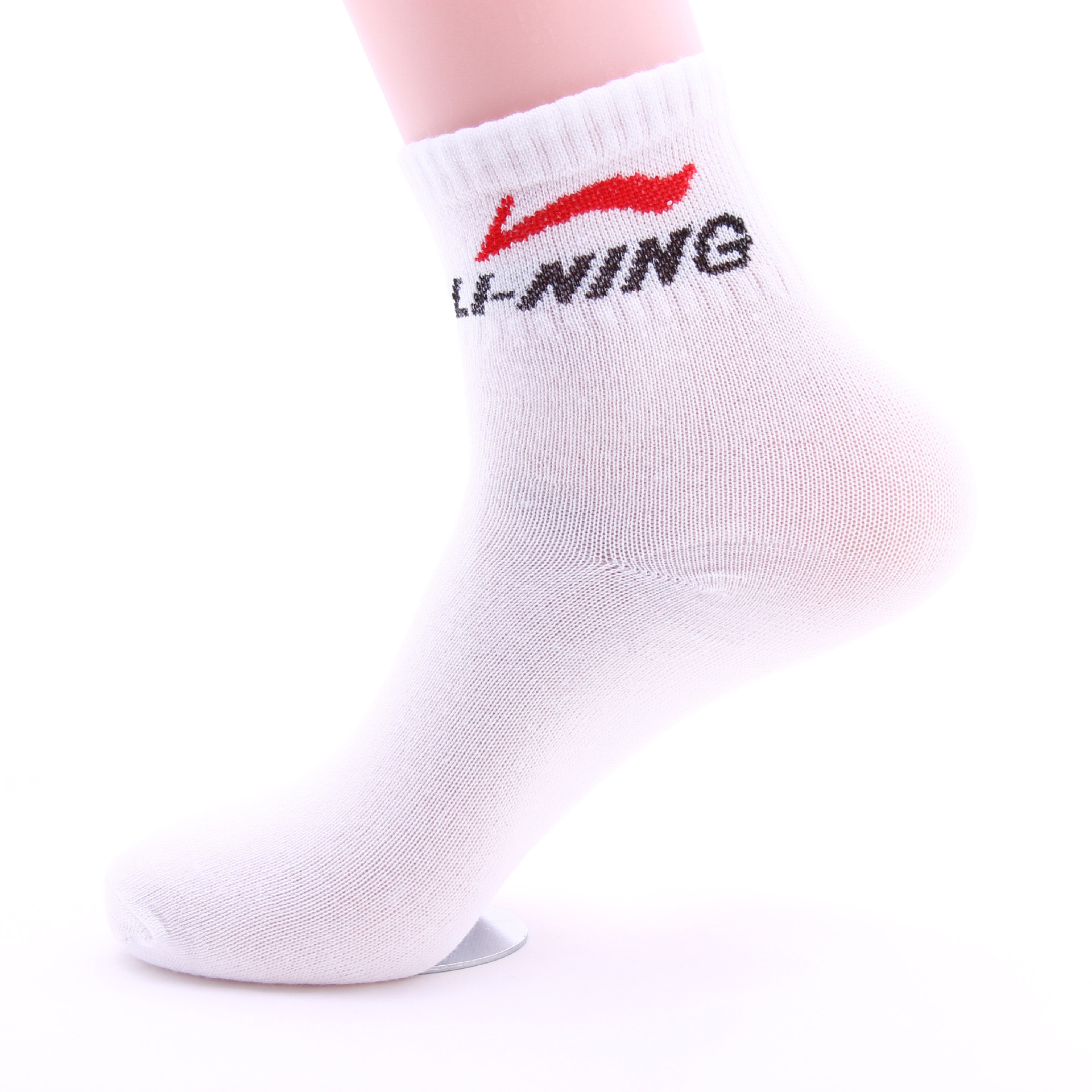 男士袜子 李宁 夏新款透气棉袜男运动袜子 全棉休闲款 特价批发