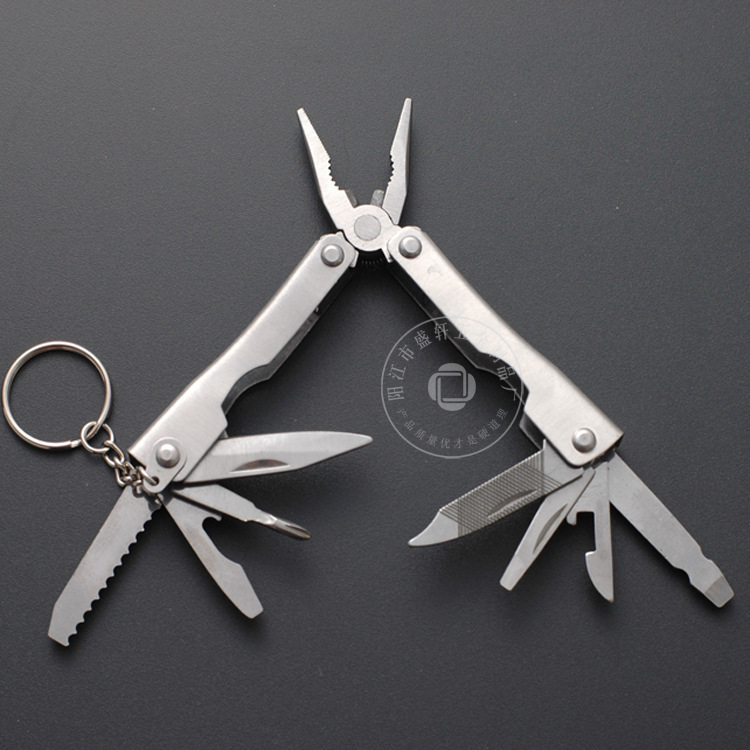 定制批发全配件多功能钳子 不锈钢折叠钳迷你便捷工具钳 厂家直销
