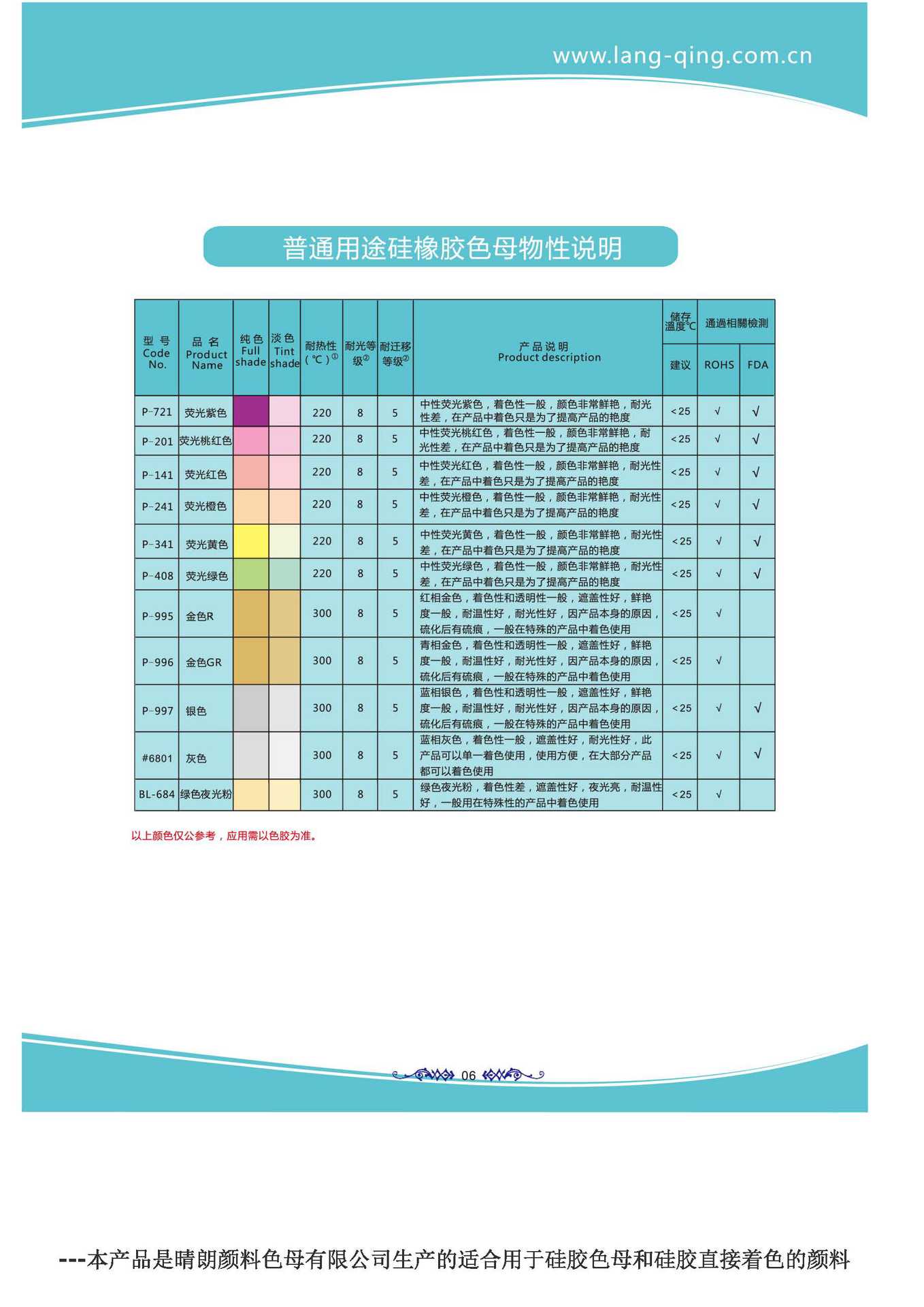 厂家直销耐高温,耐晒,无暗痕 食品级硅胶色母