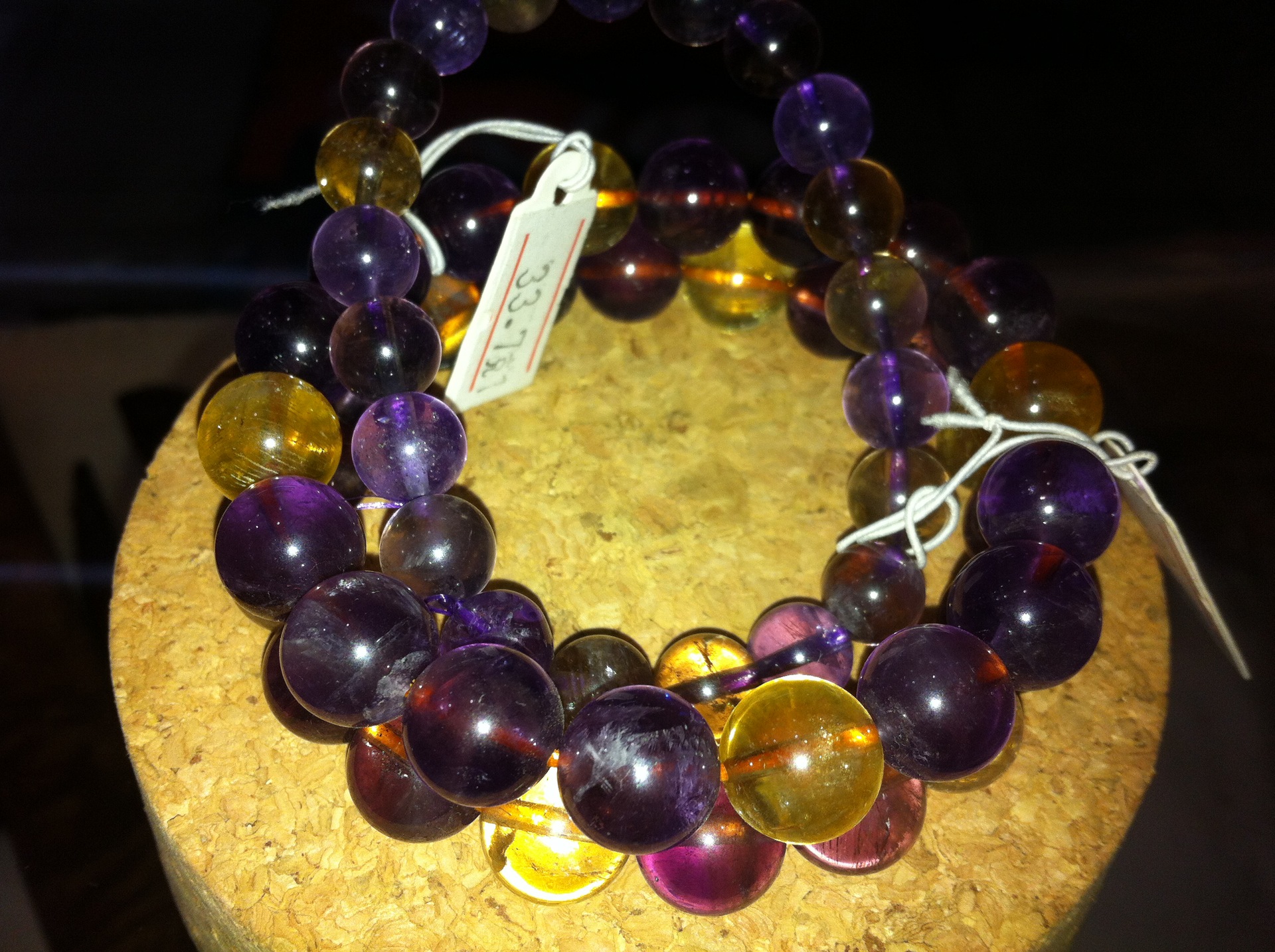 巴西天然水晶手链批发 全网最低 紫黄晶手链 女款手链 紫黄晶