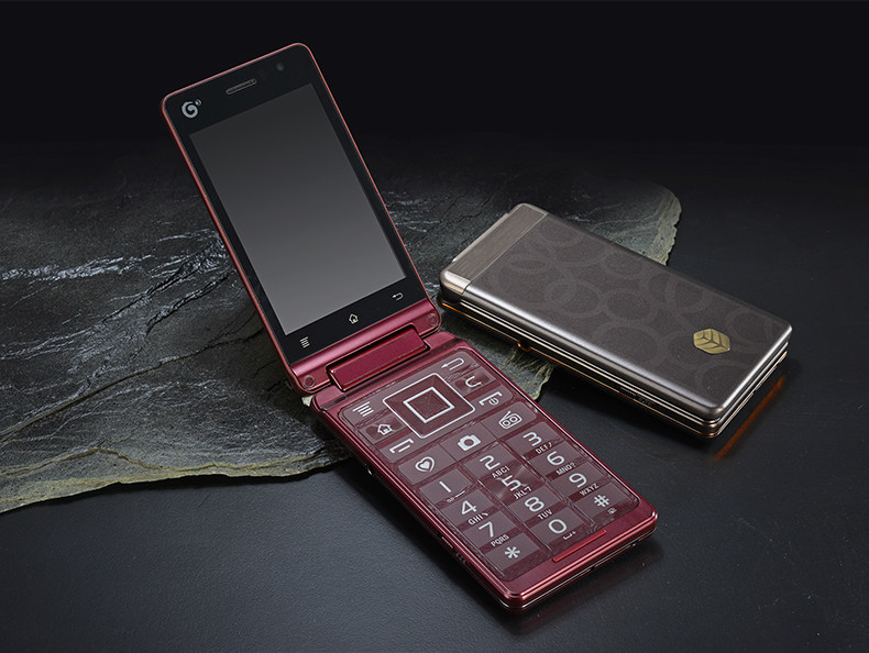 低价批发德赛ts928智能触屏大屏幕翻盖老人手机 gsm手机