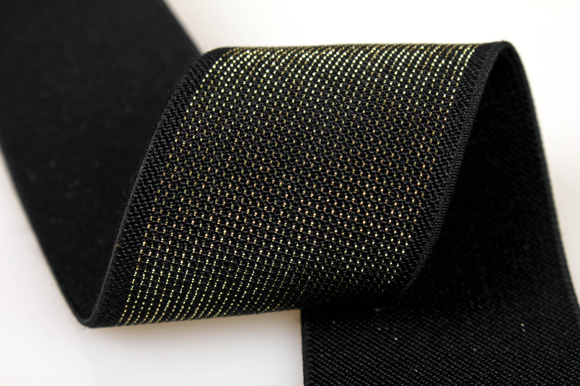 0cm 黑色金丝松紧弹性织带 服装箱包diy辅料织带 厂家定制批发