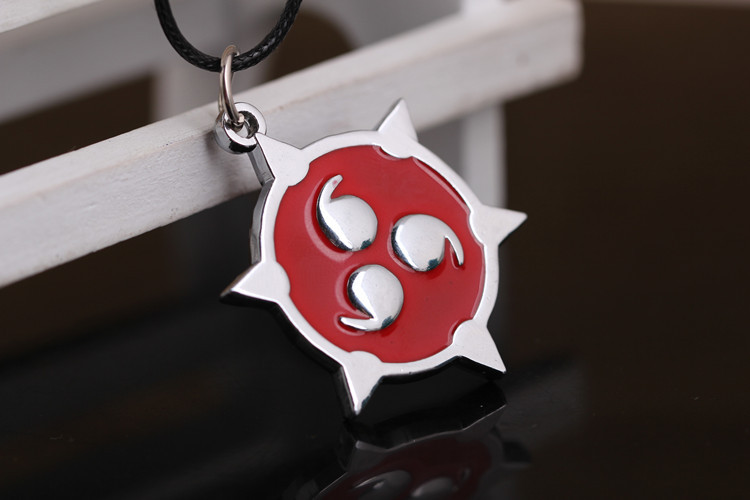 浙江金华动漫周边饰品批发 火影忍者 火影写轮眼 三勾玉项链 eaby热销