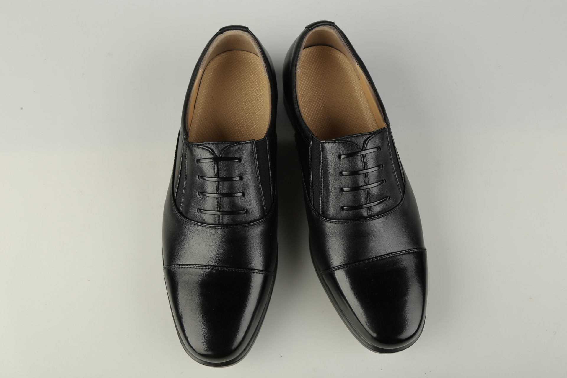 正品真皮 07制式军官皮鞋校尉 士官三接头皮鞋正装商务男鞋批发