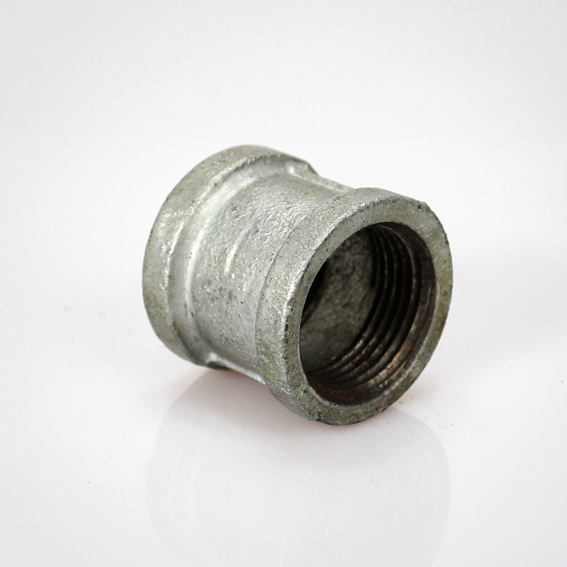 镀锌管件240r方边管古/异径管古 内丝水管接头管箍束接玛钢管件