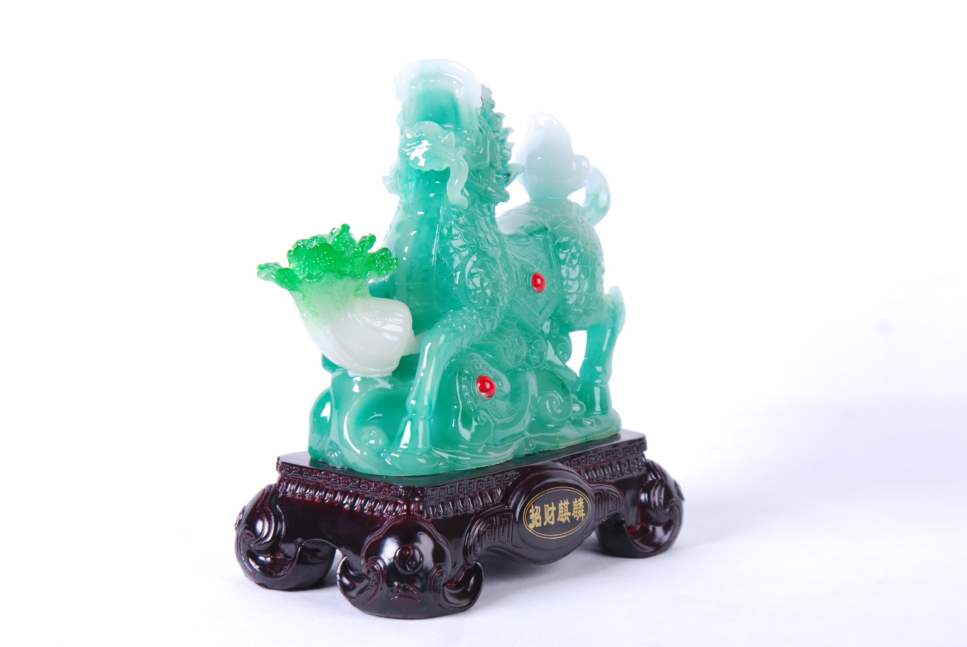 【招财麒麟】树脂工艺品摆件仿玉麒麟百财到家居办公风水财件装饰