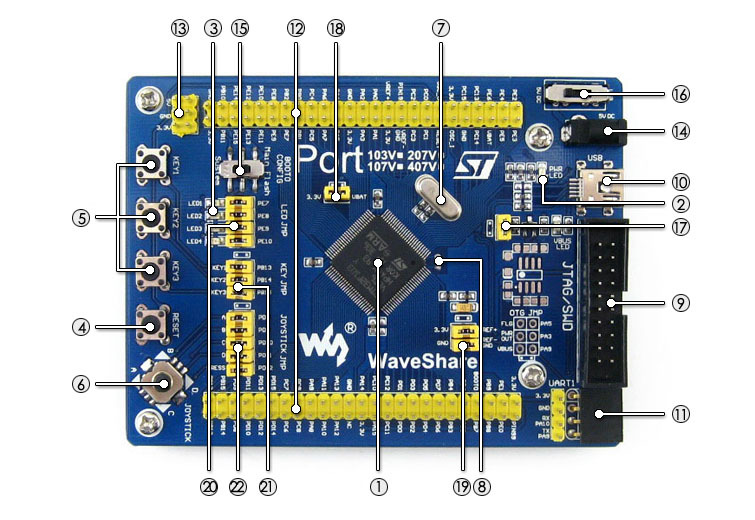 jssd-129 stm32f103vet6 stm32開發板 arm開發板 系統板