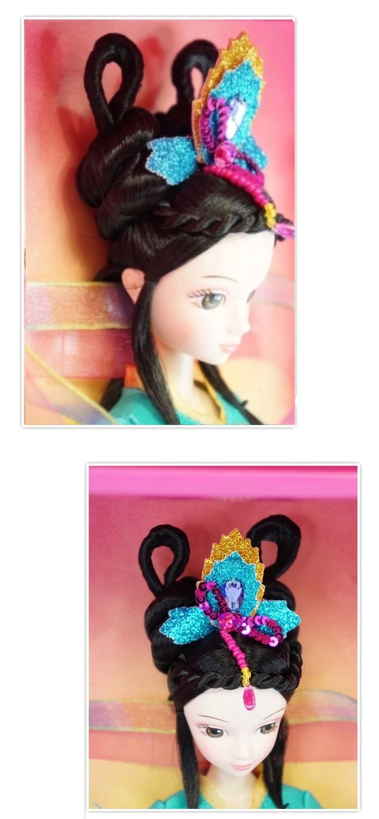 可儿娃娃孔雀公主9088关节体古装娃娃女孩芭比生日礼物中国娃娃