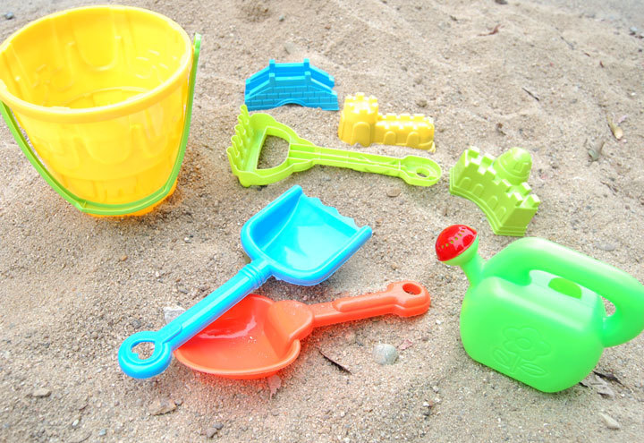 批发中号沙滩玩具宝宝玩沙子挖沙工具 儿童沙滩玩具8件套320g