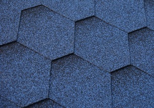 马赛克六角形海洋蓝沥青瓦 多彩玻纤瓦 防水屋面瓦 别墅瓦片