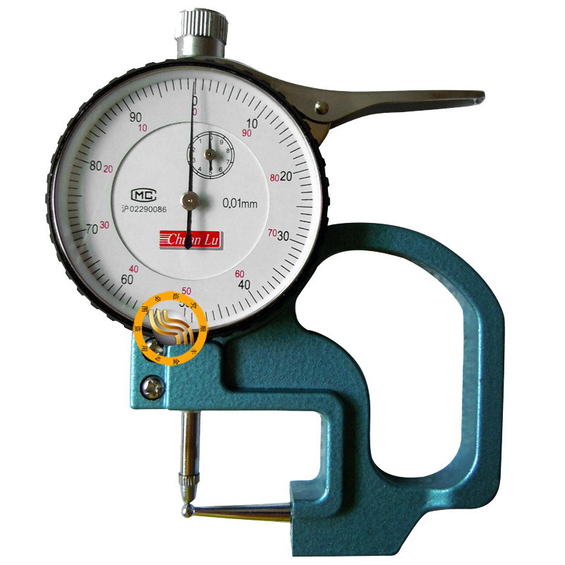 正品川陆指针管厚规 0-10mm指针测厚仪 管壁厚度测量规 机械薄厚