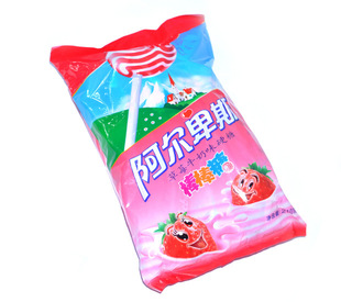 【阿里超市】不凡帝 阿尔卑斯 草莓味 棒棒糖200g袋装 零食