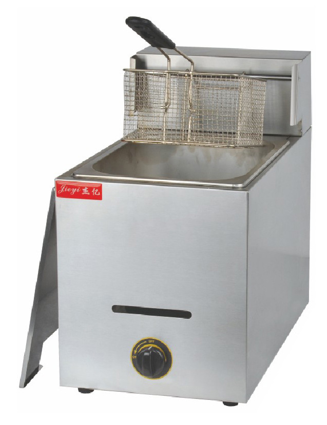 【杰亿牌 fy-71 燃气单缸单筛炸炉 油炸炉,油炸锅 煤气炸炉】杰亿牌