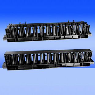 厂家直销原装普地1u塑料理线器 理线器pd-l1 电话线网线理线器