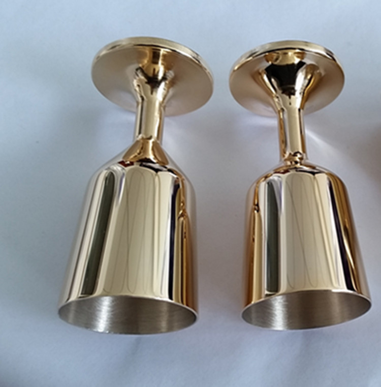 酒杯外层电镀黄金色 深圳专业表面处理加工厂 真空电镀 环保电镀