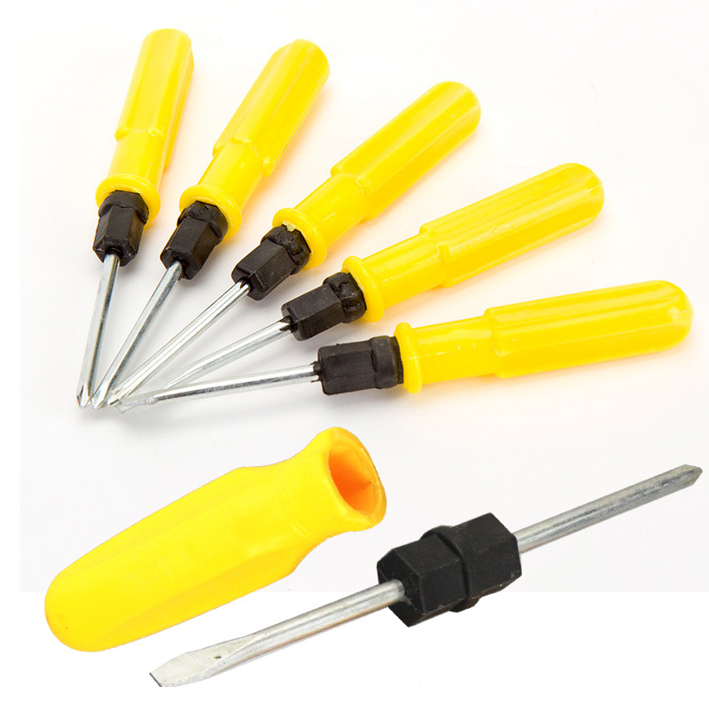 超便宜 十字 一字两用螺丝刀 双头螺丝刀 改锥起子 批发